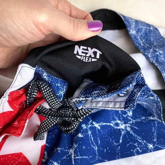 Joe Boxer Swim Trunks stars stripes flag 4th july independence  board shorts 36 - Picture 3 of 8